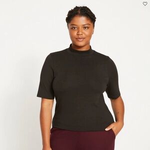 Universal Standard Modern Mock Neck Tee - sz M